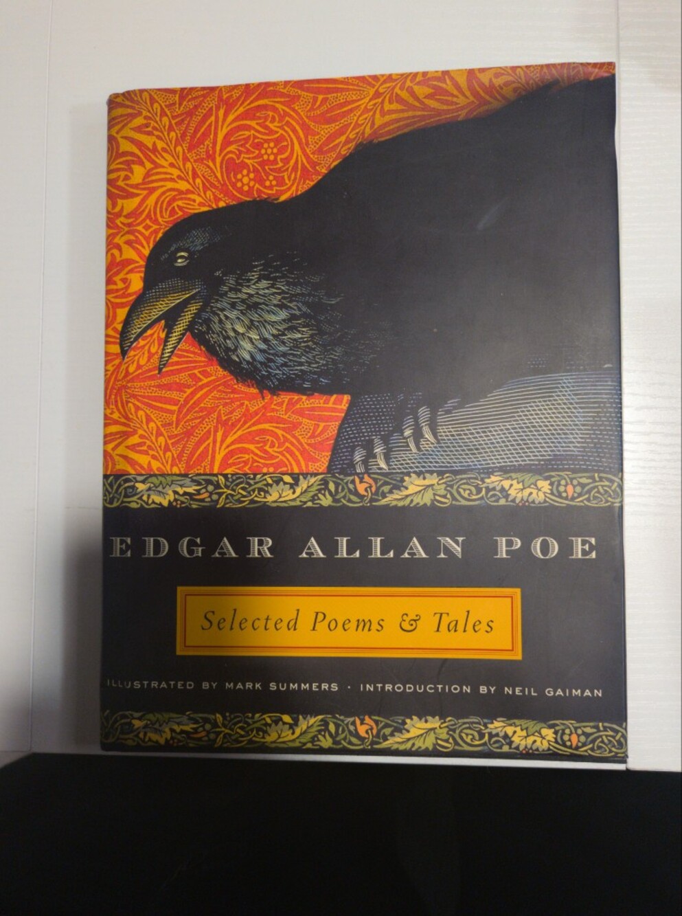 Edgar Allan Poe Selected Poems & Tales - Decorative Black and Orange Cover